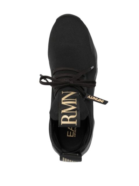 Ea7 Emporio Armani Gold Star Infinity Low Top Sneakers Farfetch