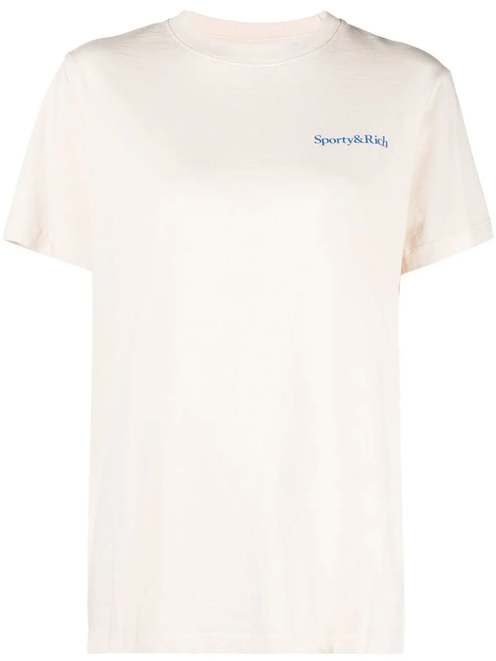 

Sporty & Rich Health is Wealth logo T-shirt - Neutrals