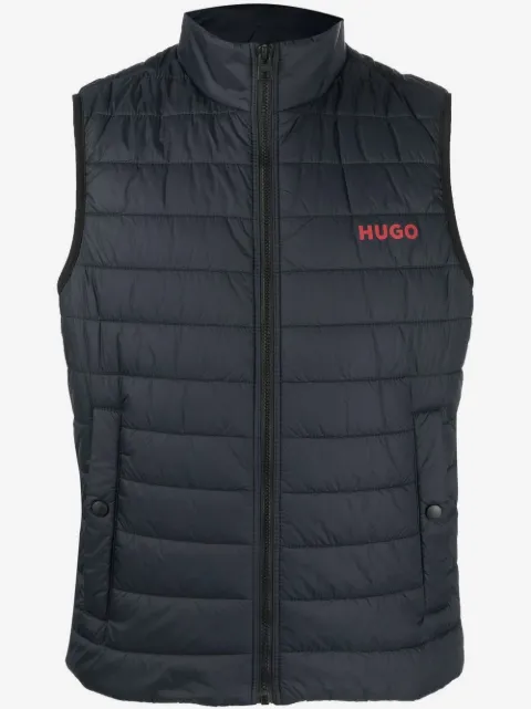 HUGO logo-printed padded gilet