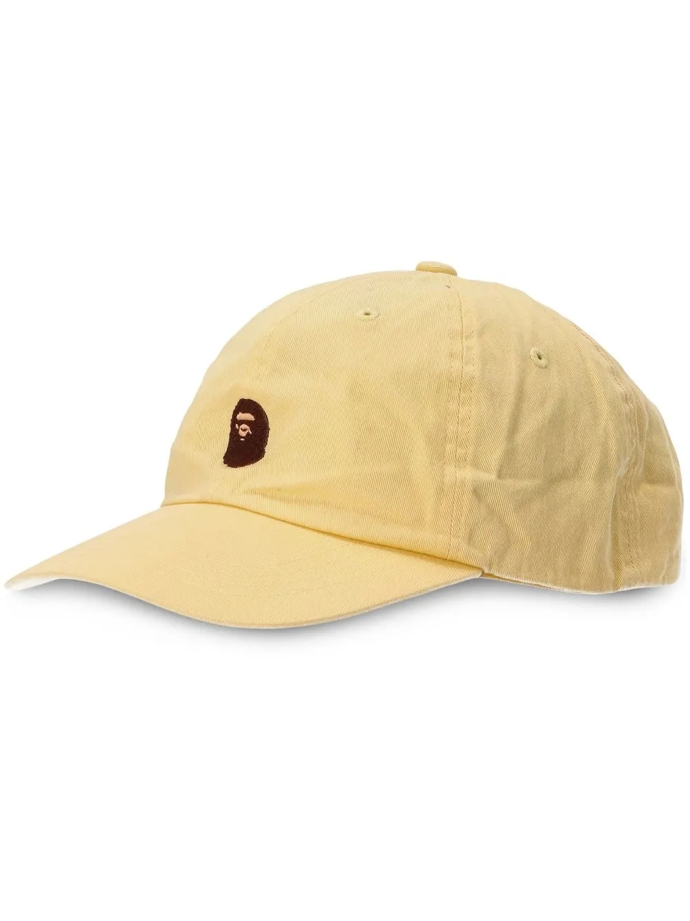 

BAPE BLACK *A BATHING APE® Ape-embroidery baseball cap - Yellow