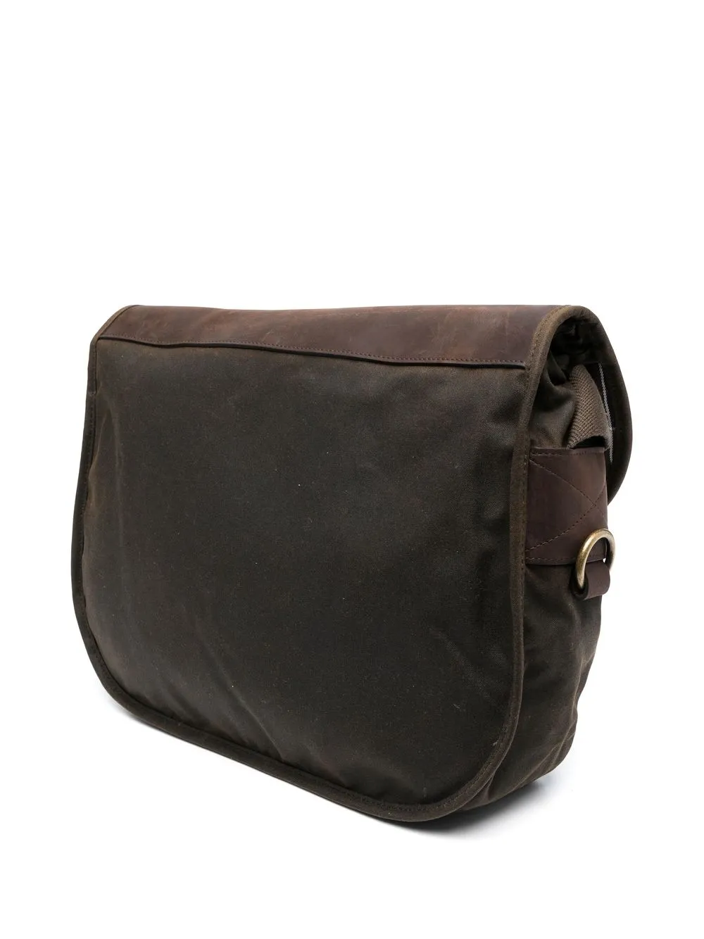  Barbour Leather Messenger Bag - Green 