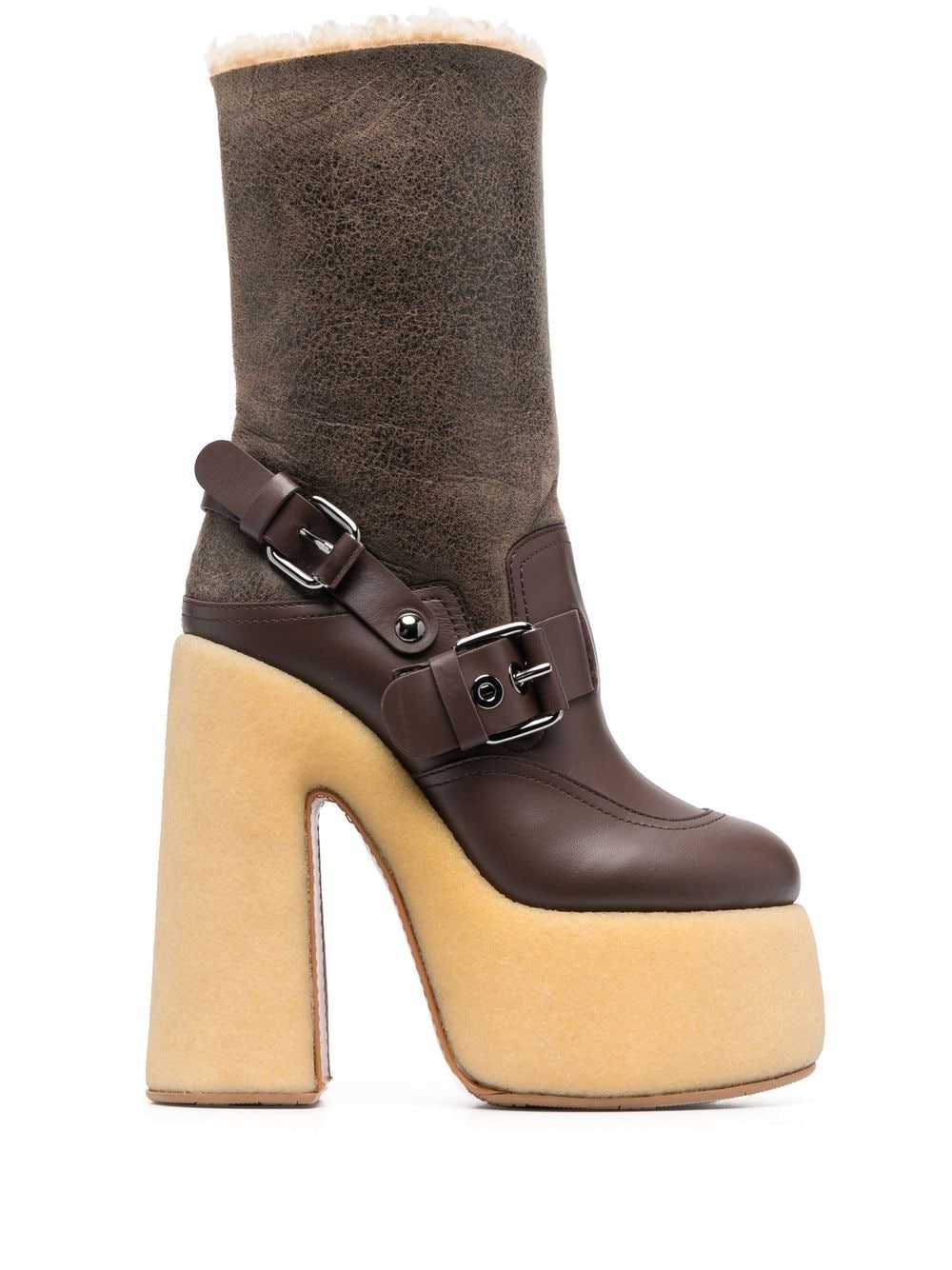 Casadei Sella Platform Leather Boots - Farfetch