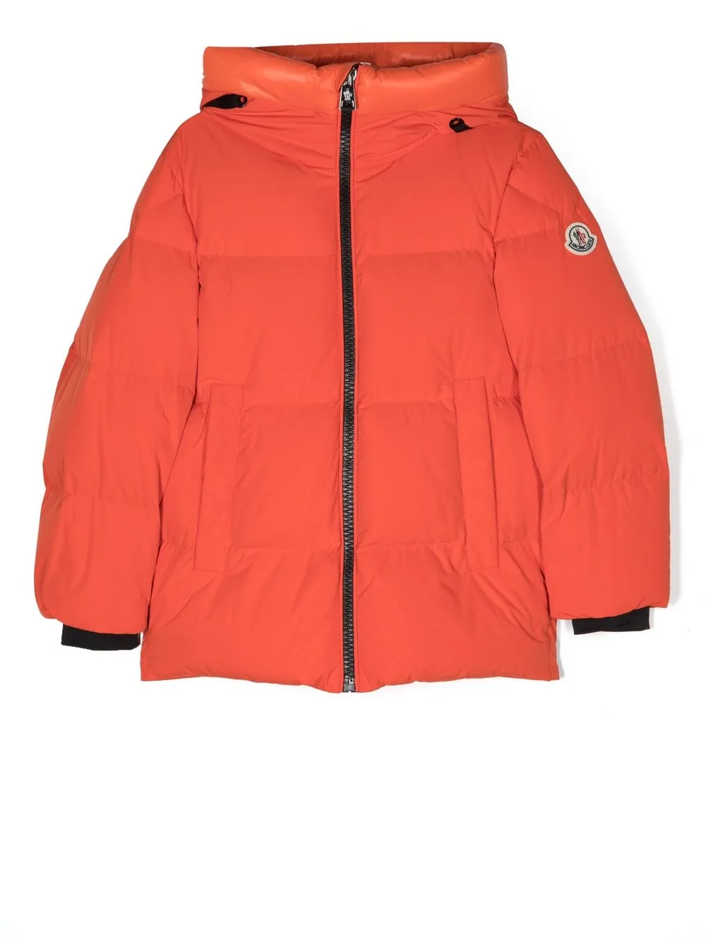 

Moncler Enfant logo-patch padded jacket - Orange