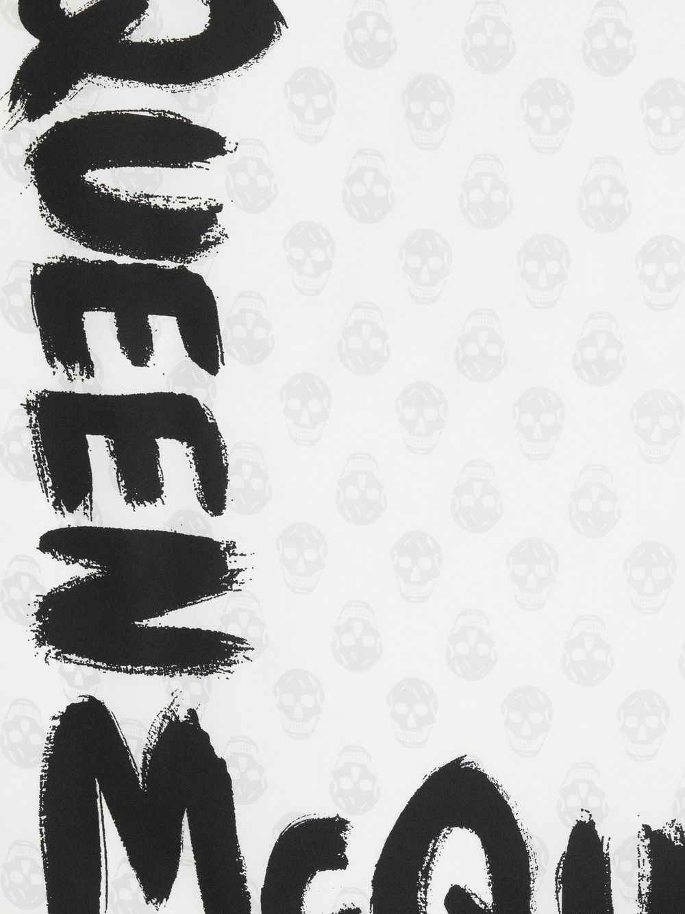 Alexander McQueen Sjaal met logoprint - Zwart