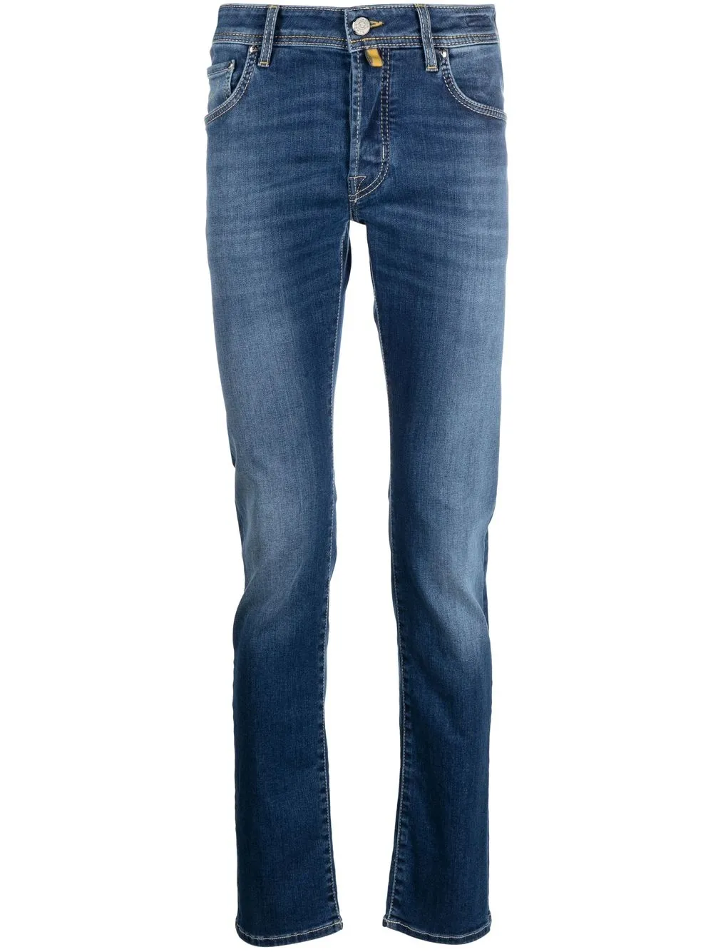 

Jacob Cohën stonewashed straight-leg jeans - Blue