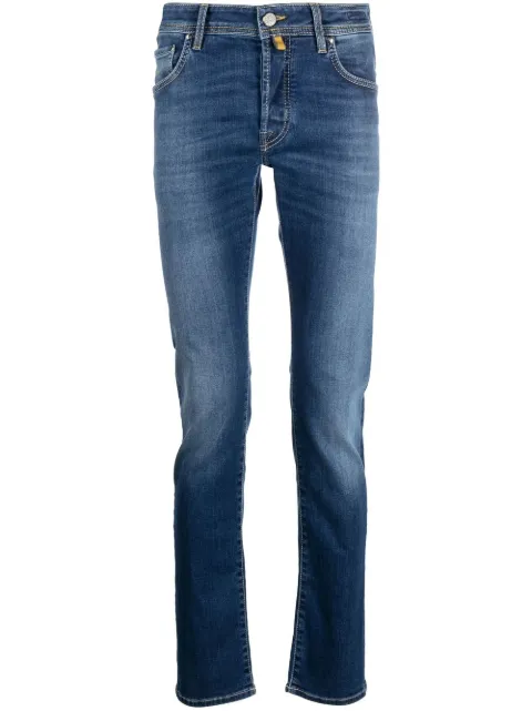 Jacob Cohën stonewashed straight-leg jeans