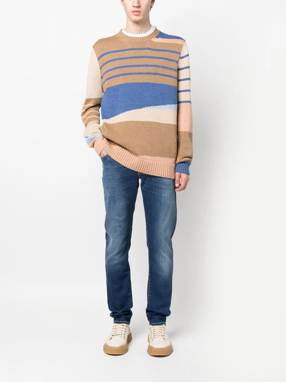 Jacob Cohën Jeans met stonewashed-effect - Blauw