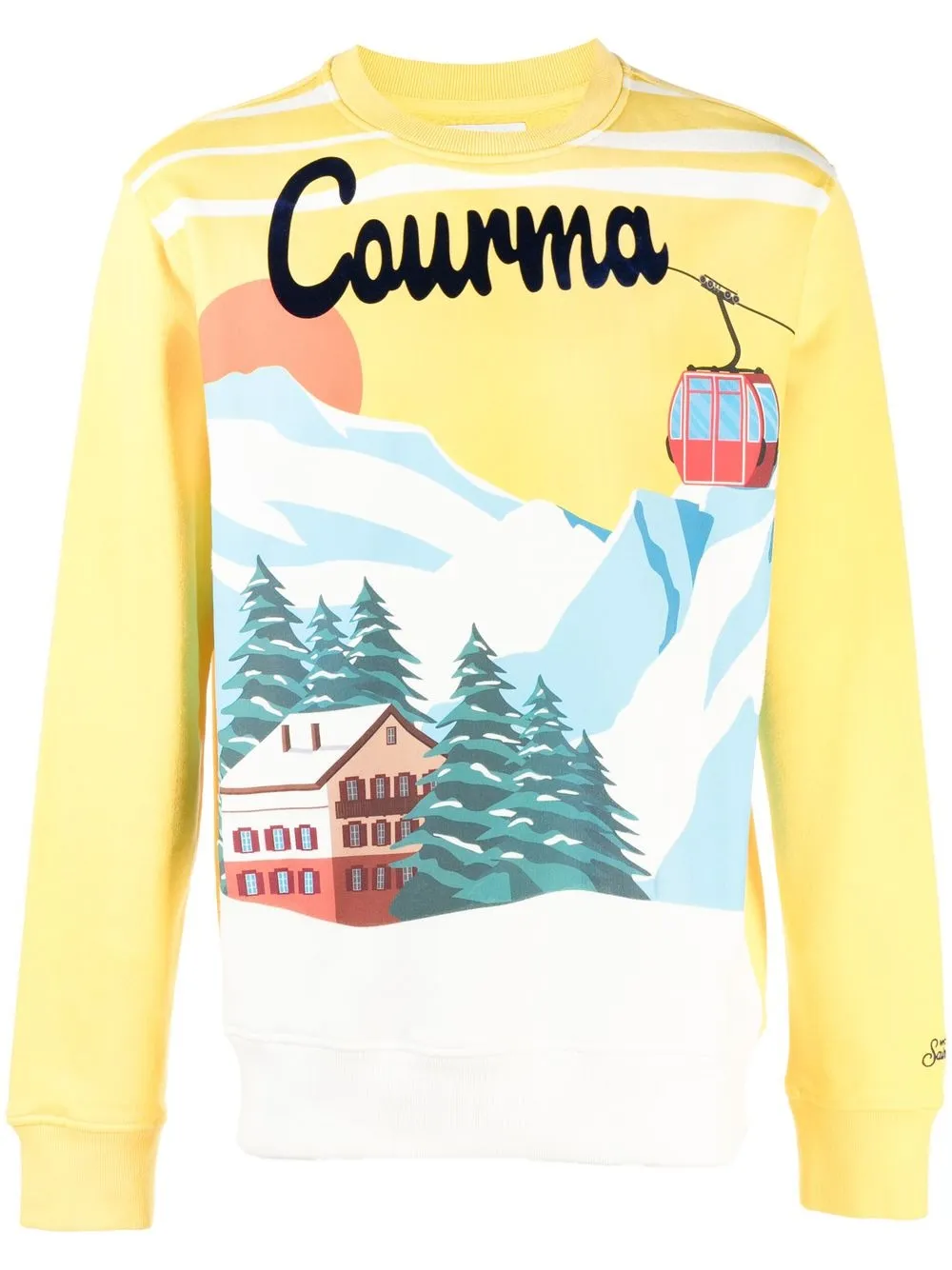 

MC2 Saint Barth Courma graphic-print sweatshirt - Yellow