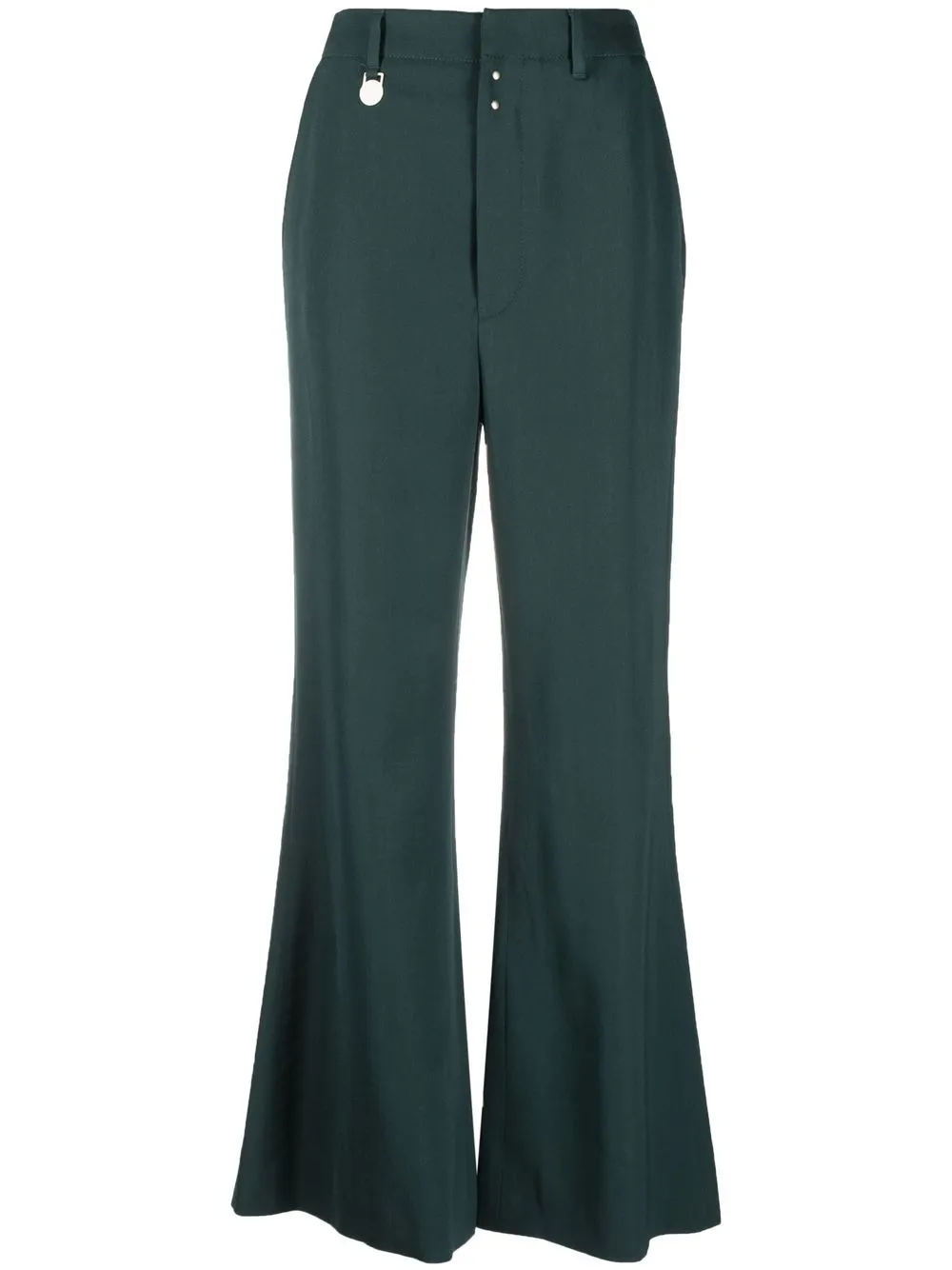

MM6 Maison Margiela high-waisted flared trousers - Green