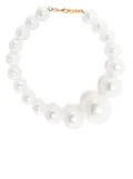 Rowen Rose faux pearl necklace - White