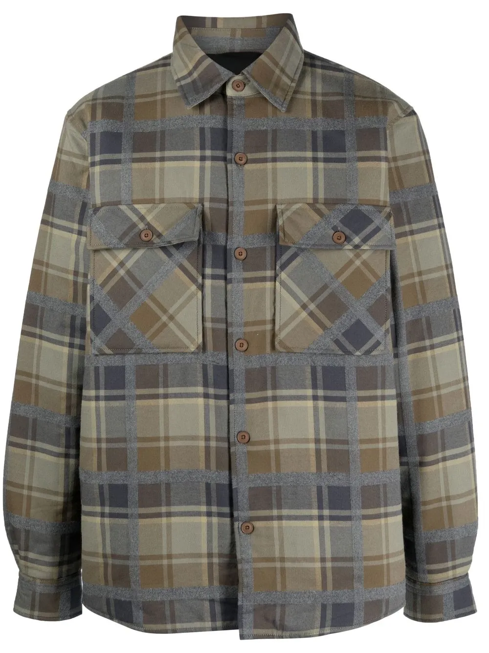 

Closed gingham-check-print shirt - Brown