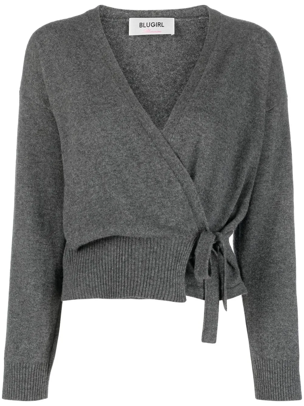 

Blugirl V-neck tie-fastening cardigan - Grey