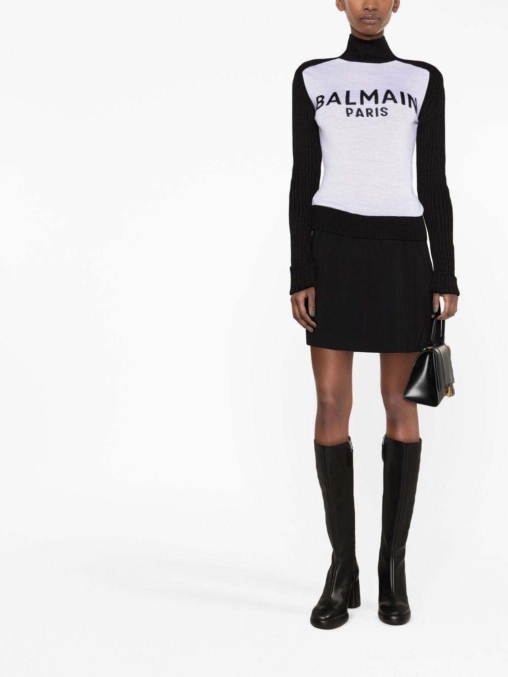 Balmain Trui met colourblocking - Wit