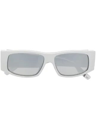 Balenciaga Eyewear LED square-frame Sunglasses | Silver | FARFETCH