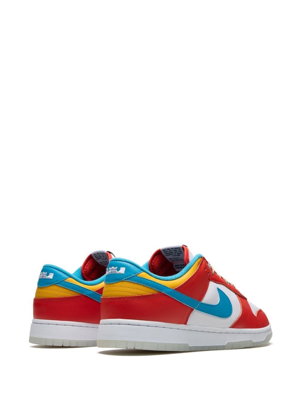 Shop Nike X Lebron James Dunk Low "fruity Pebbles" Sneakers In Red