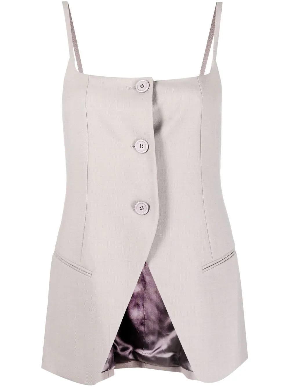 

Helmut Lang button-up vest - Grey