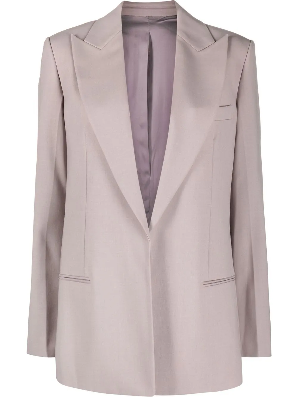 

Helmut Lang single-breasted fastening blazer - Grey
