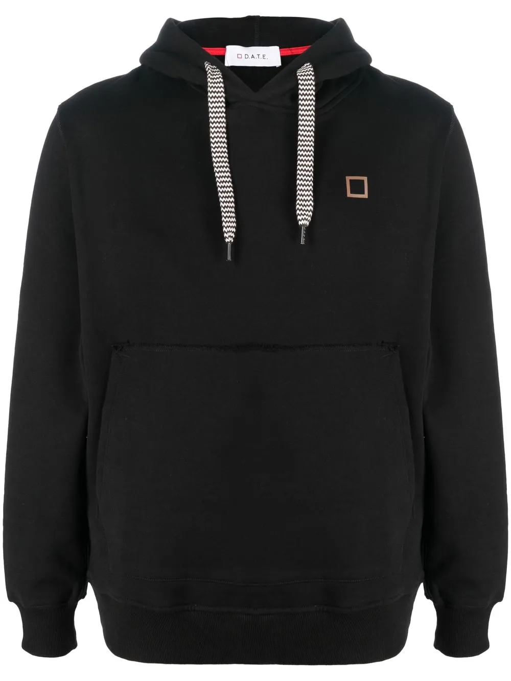 

D.A.T.E. logo-print drawstring hoodie - Black