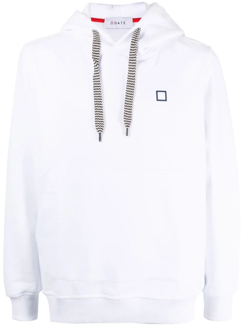 

D.A.T.E. logo-print drawstring hoodie - White