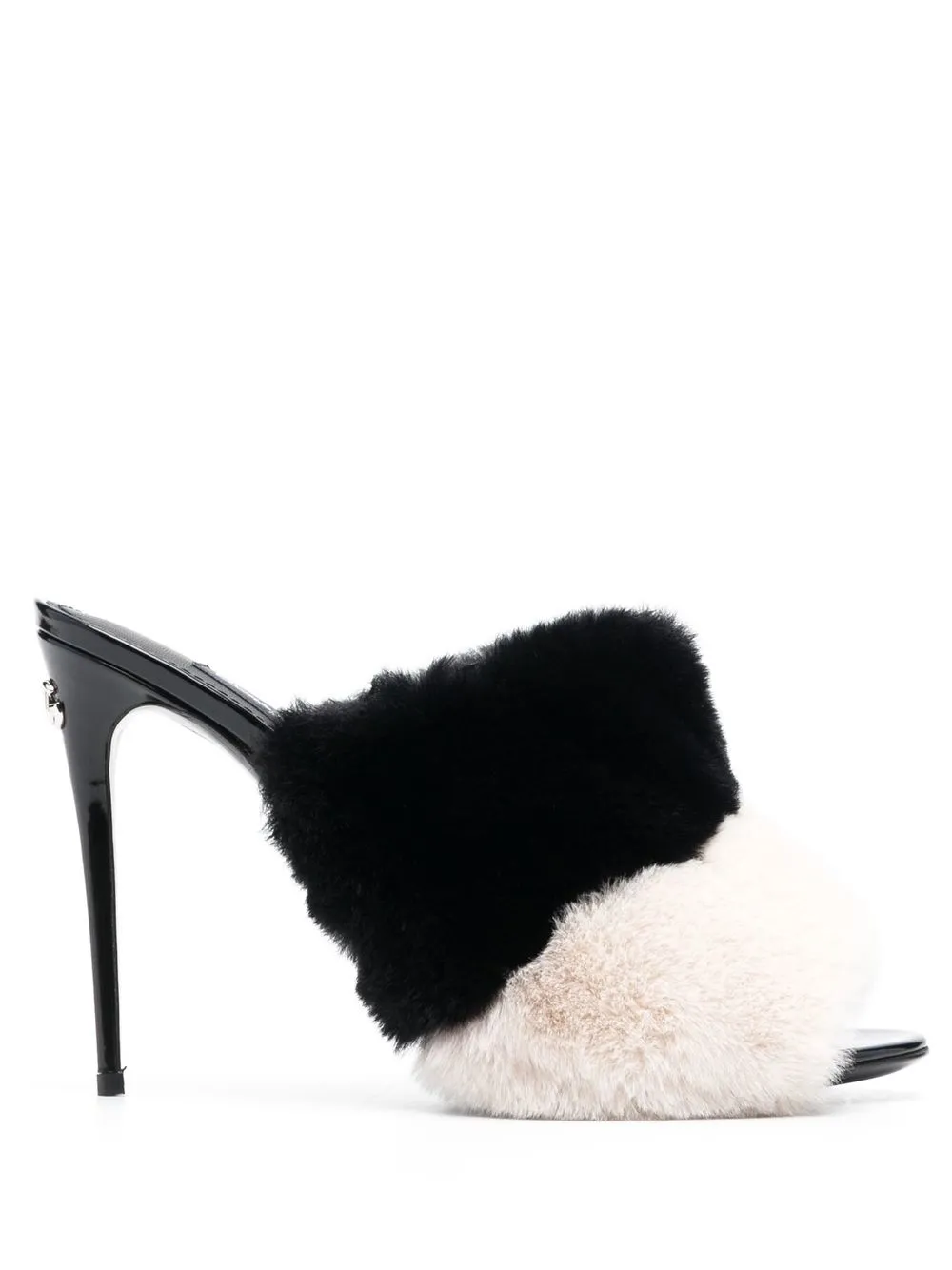 

Dolce & Gabbana faux-fur leather mules - Black