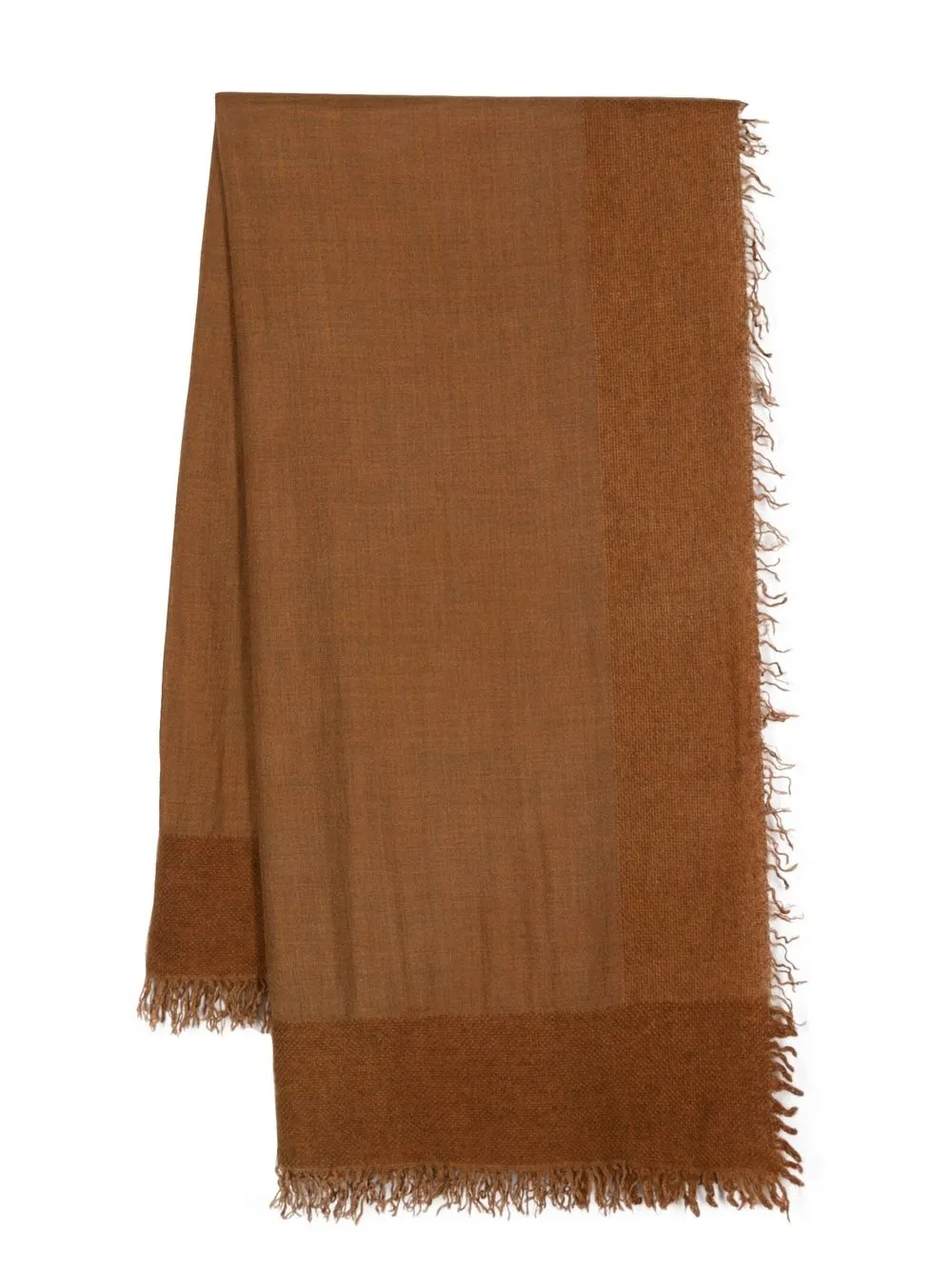 

Faliero Sarti Isadora fraye-hem scarf - Brown