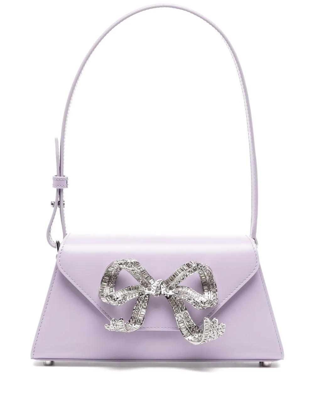 

Self-Portrait bolsa de hombro con detalle de moño - Morado