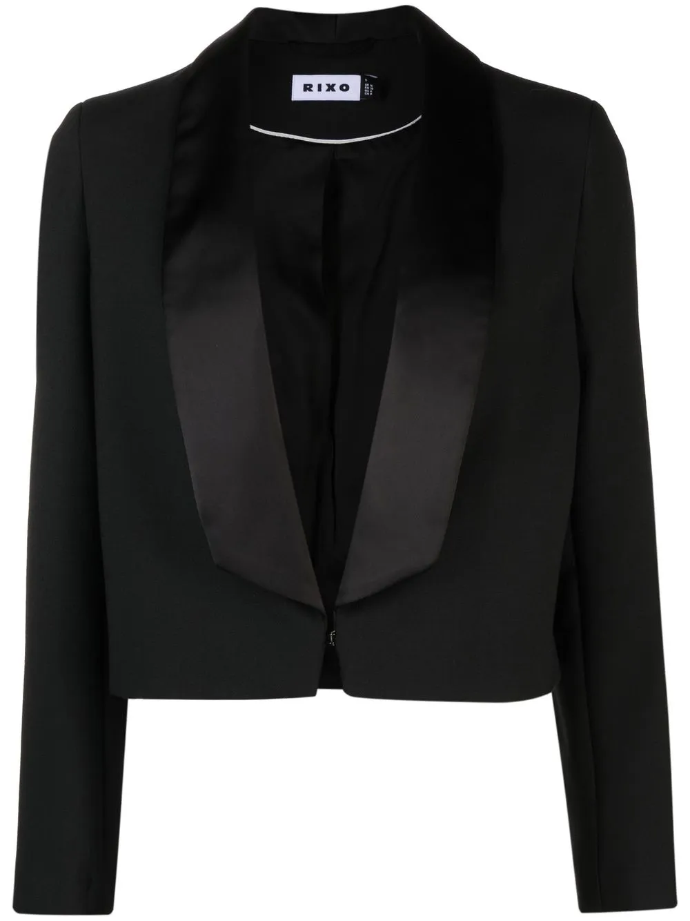 

Rixo cropped single-breasted blazer - Black