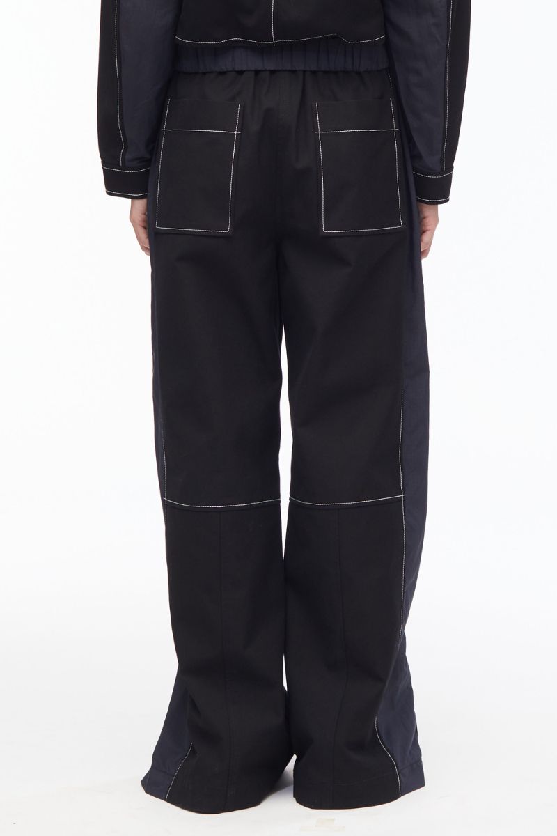 Cotton Canvas Ripstop Combo Utility Pant in black | On Sale up to