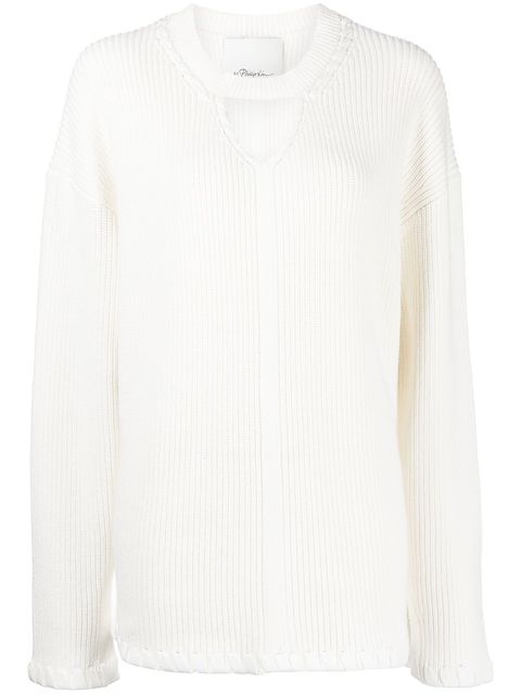 3.1 Phillip Lim ribbed V-neck jumper