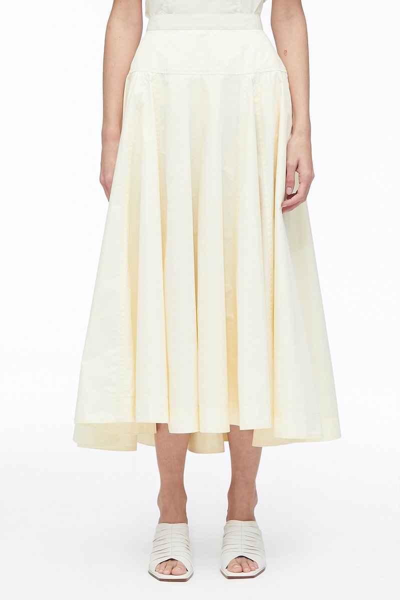 Poplin Midi Skirt in neutrals | On Sale up to 50% Off | 3.1 Phillip Lim