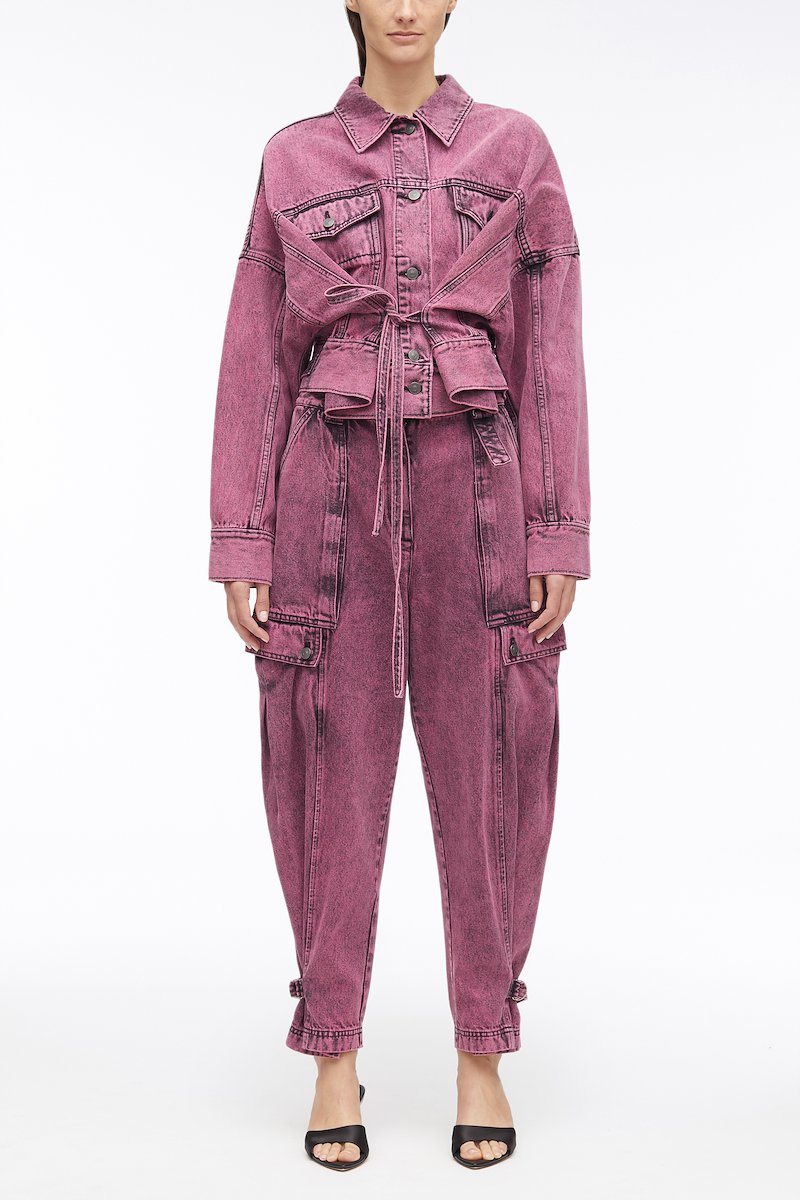 Overdyed Denim Utility Jean-pink #0 Overdyed Denim Utility Jean, - 0