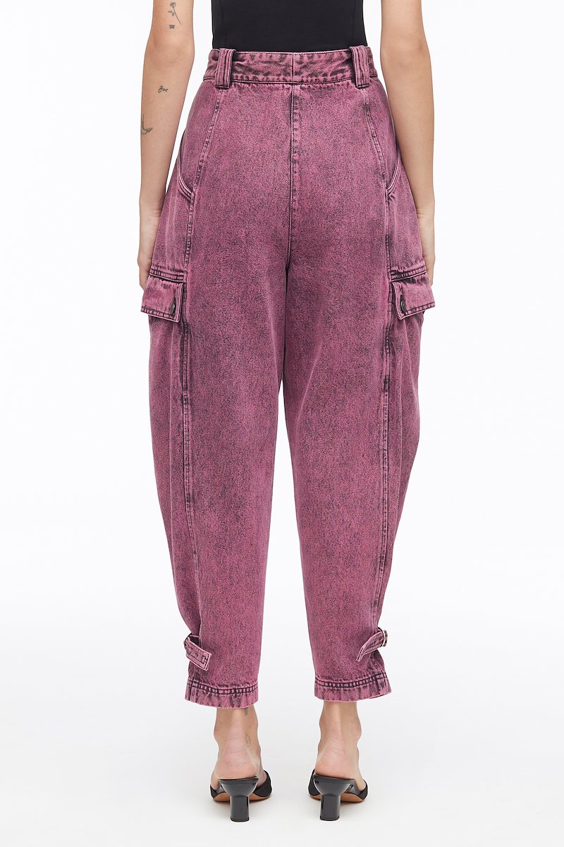 Overdyed Denim Utility Jean-pink #1 Overdyed Denim Utility Jean, - 3