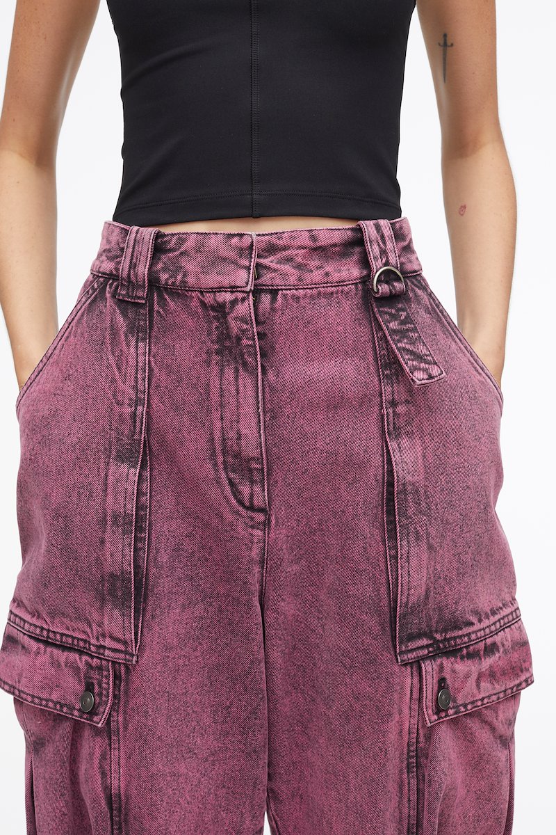 Overdyed Denim Utility Jean-pink #0 Overdyed Denim Utility Jean, - 4