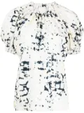 3.1 Phillip Lim Kaleidoscope puff-sleeve blouse - White