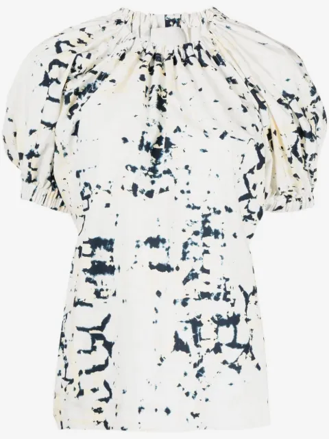 3.1 Phillip Lim Kaleidoscope puff-sleeve blouse