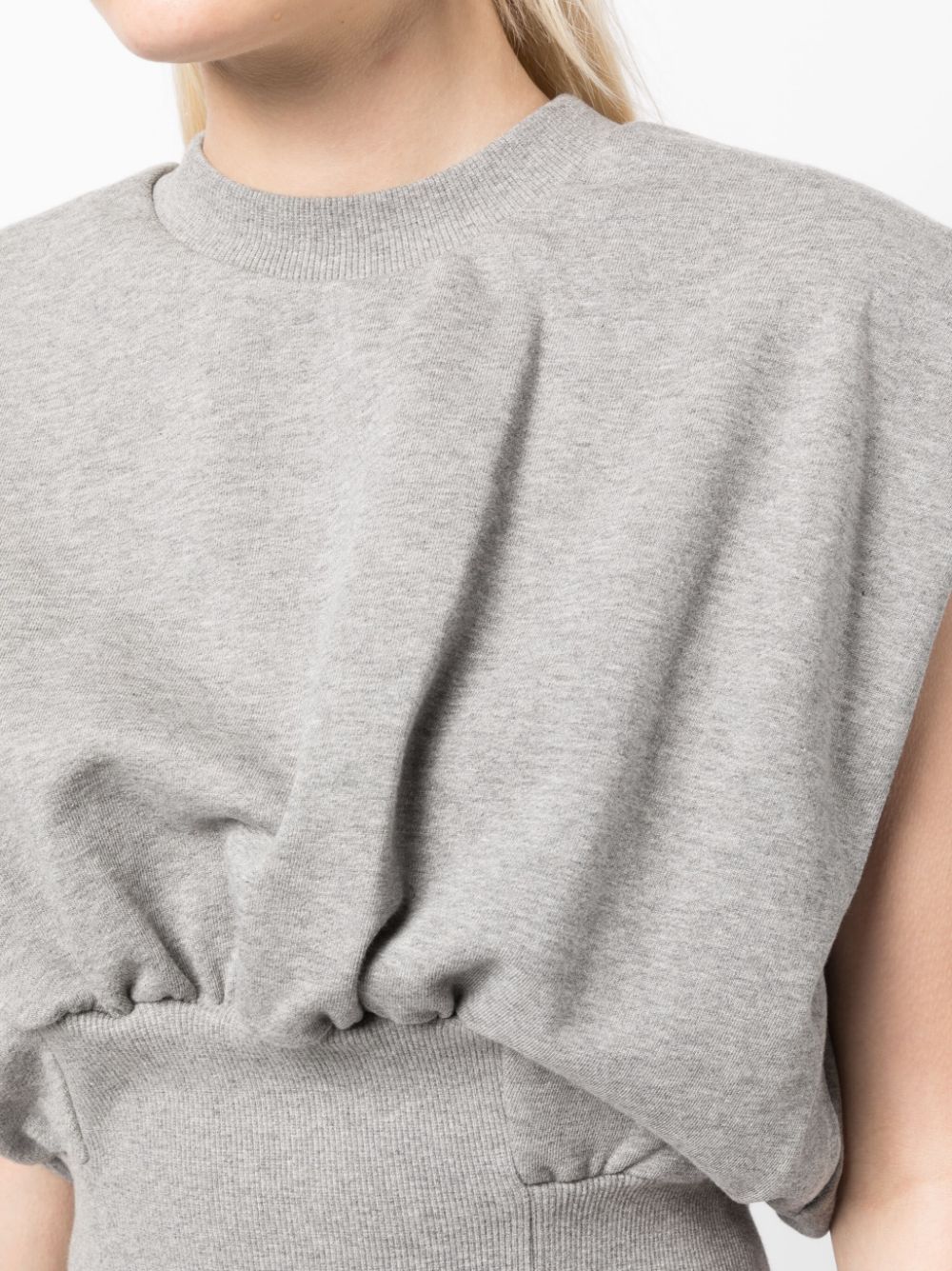 Shop 3.1 Phillip Lim / フィリップ リム Mélange-effect Sleeveless Cotton Top In Grey