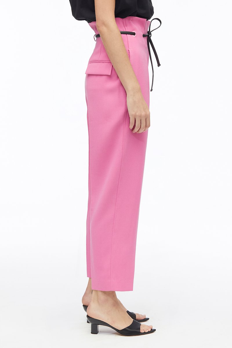 Viscose Crepe Origami Pant-pink #0 Viscose Crepe Origami Pant, - 2