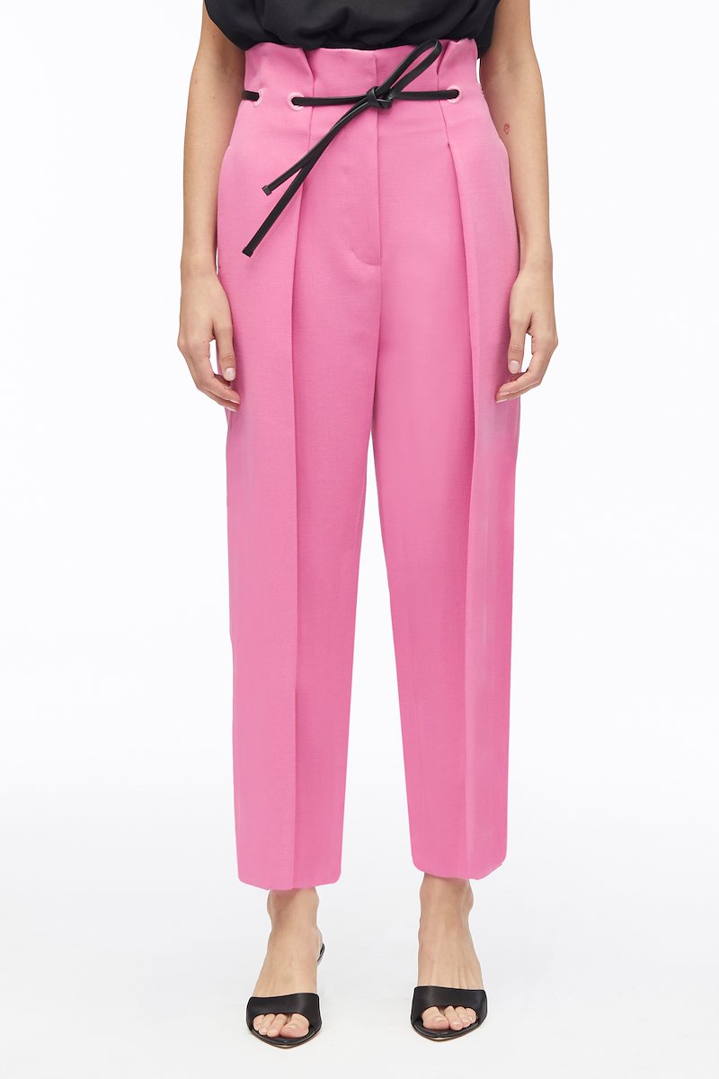 Viscose Crepe Origami Pant-pink #1 Viscose Crepe Origami Pant, - 1