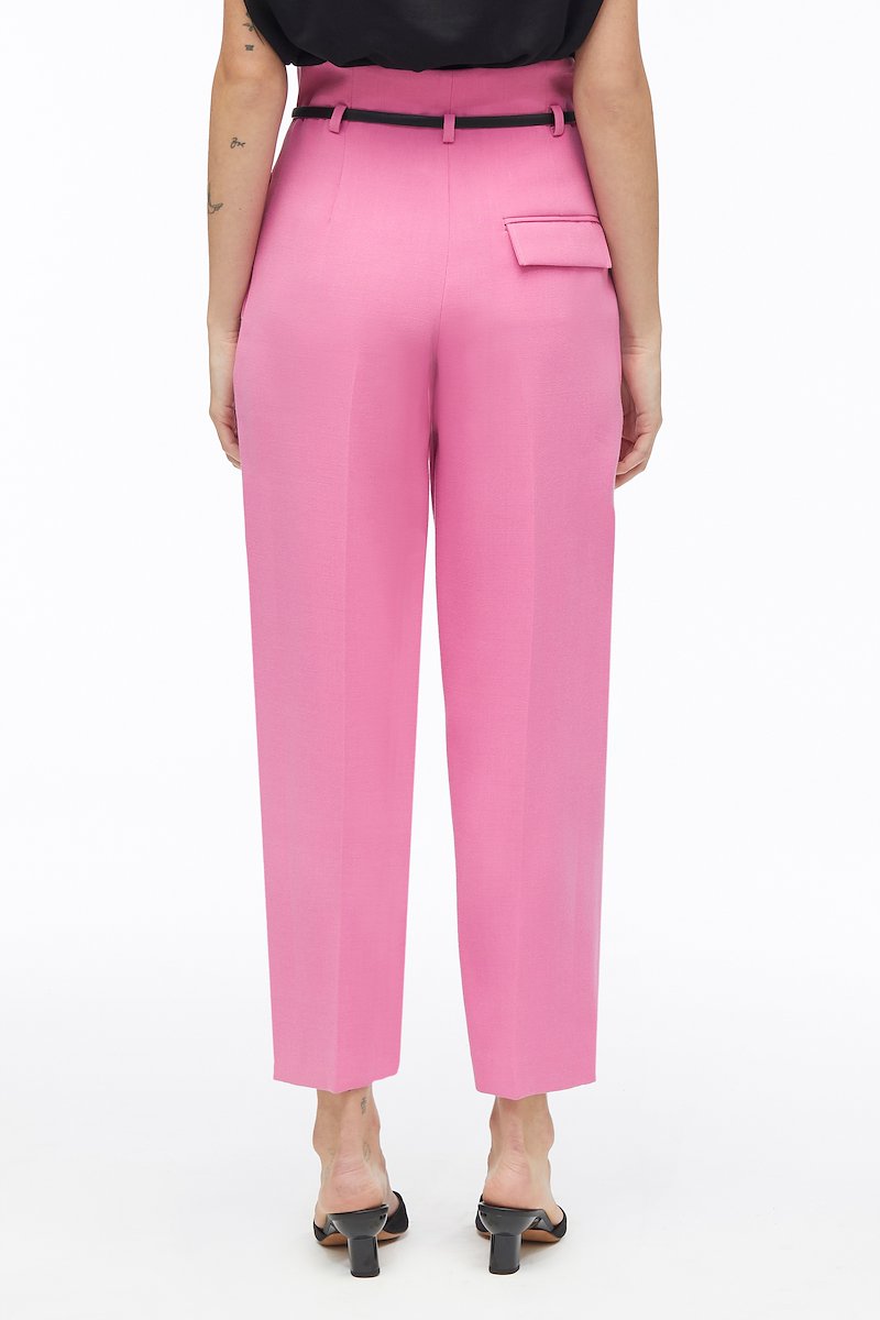 Viscose Crepe Origami Pant-pink #1 Viscose Crepe Origami Pant, - 3