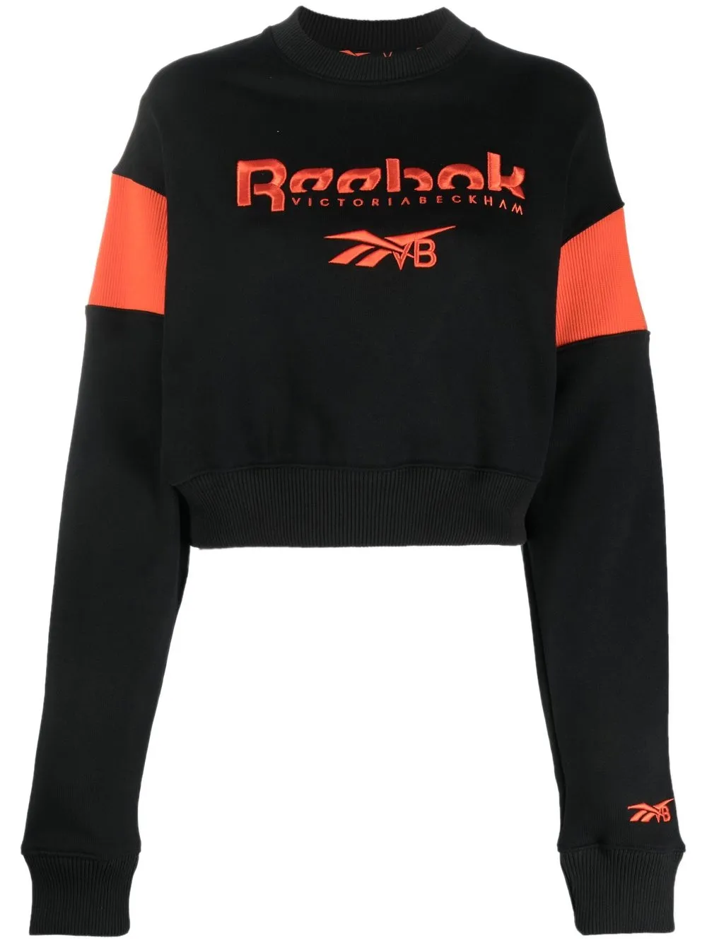 

Reebok x Victoria Beckham logo-print long-sleeve sweatshirt - Black