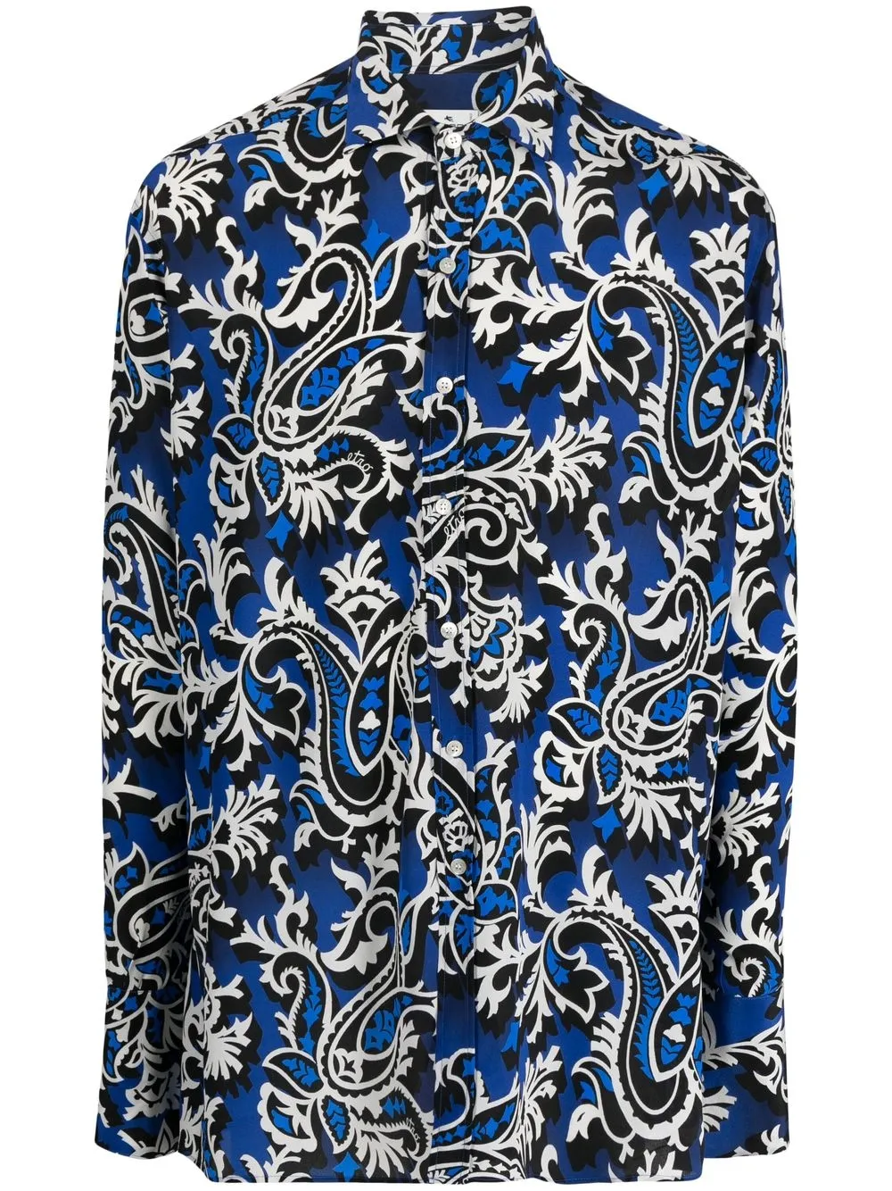 

ETRO paisley-print silk shirt - Blue