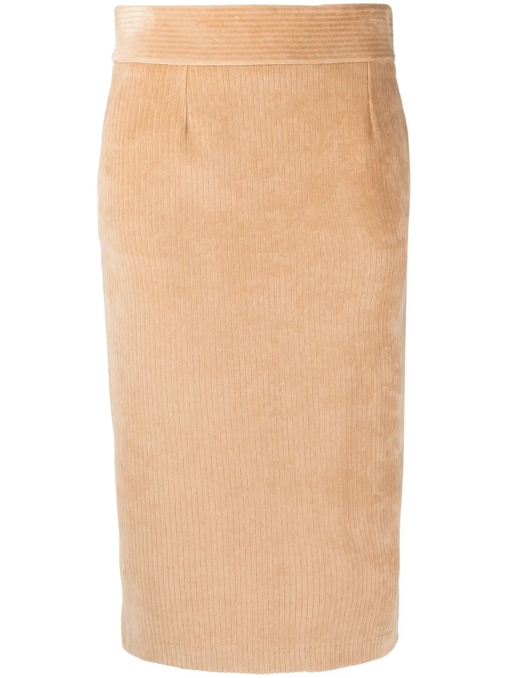 

Circolo 1901 corduroy pencil skirt - Neutrals