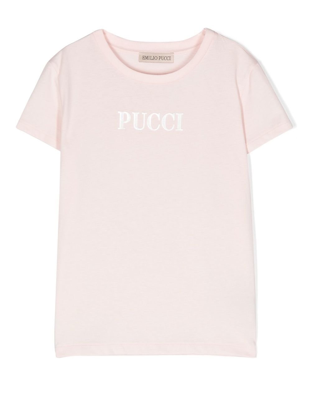 

PUCCI Junior logo-print detail T-shirt - Pink