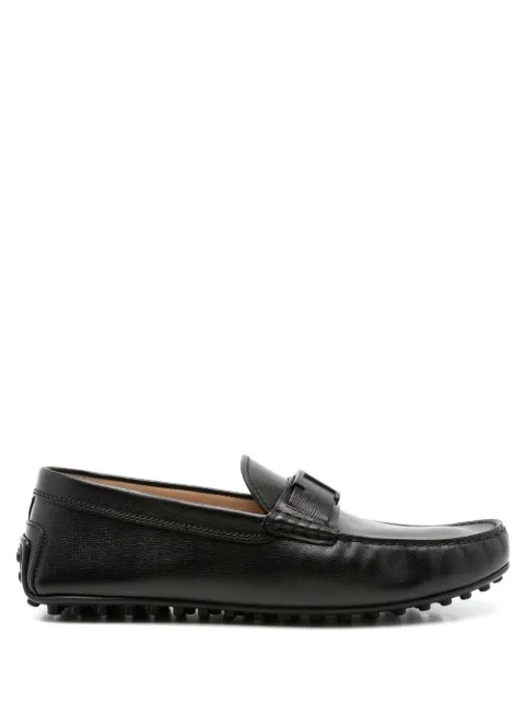 Tod's textured-leather loafers