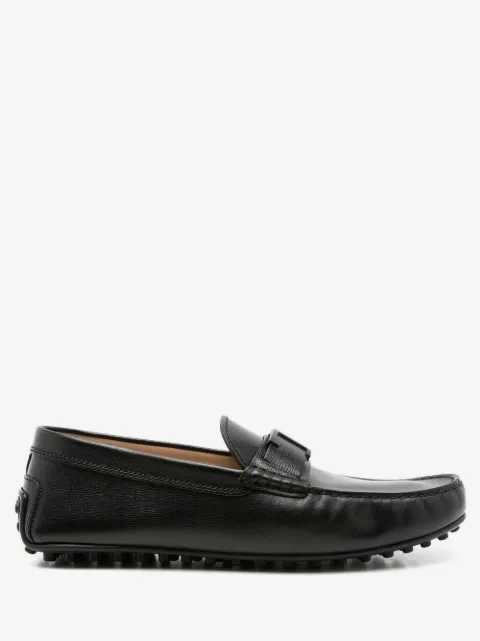 Tod's textured-leather loafers