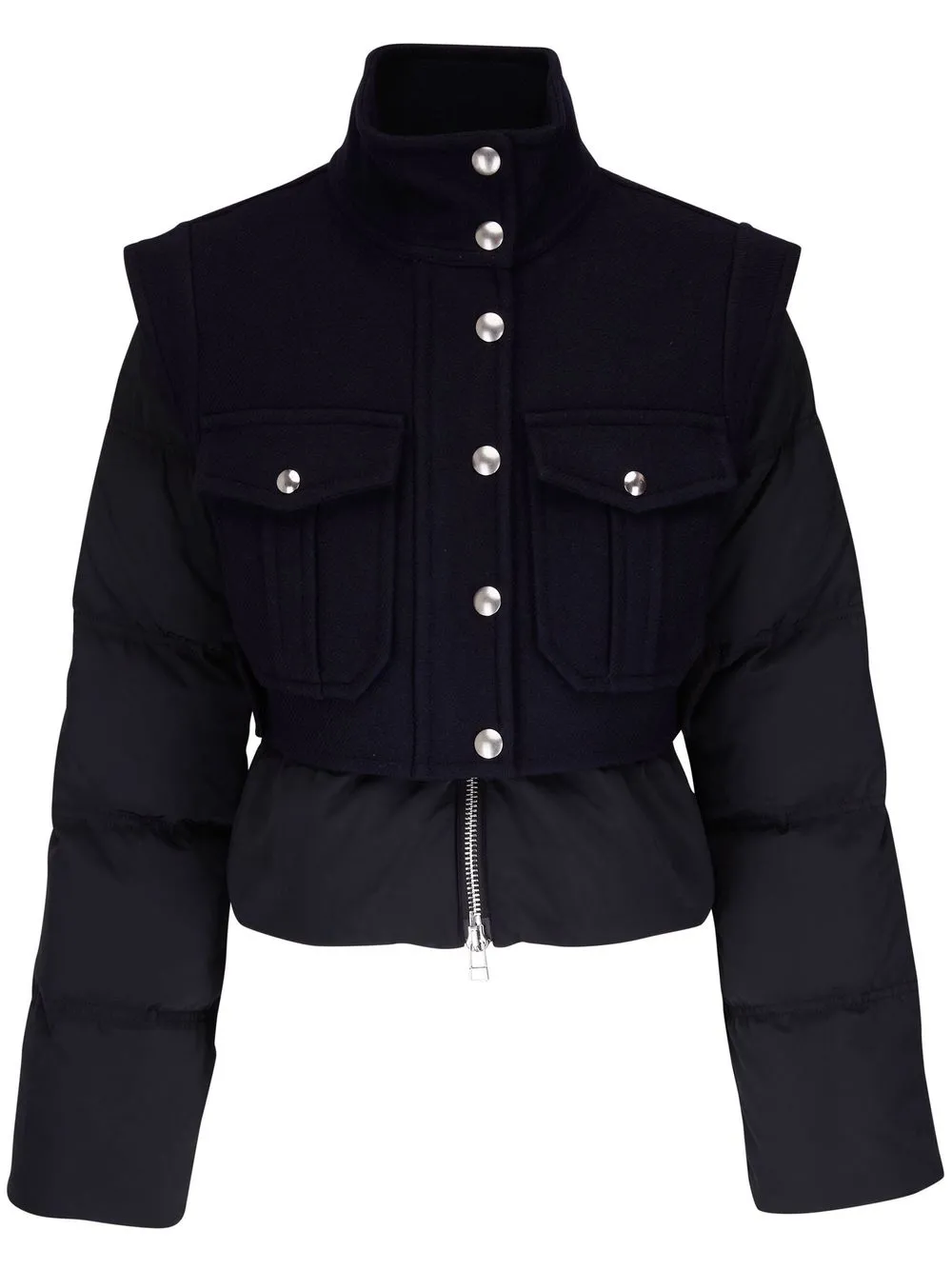 

Veronica Beard layered padded-design coat - Black