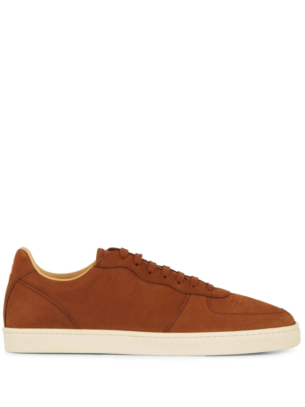 Brunello Cucinelli Logo-print Lace-up Sneakers In Tan | ModeSens