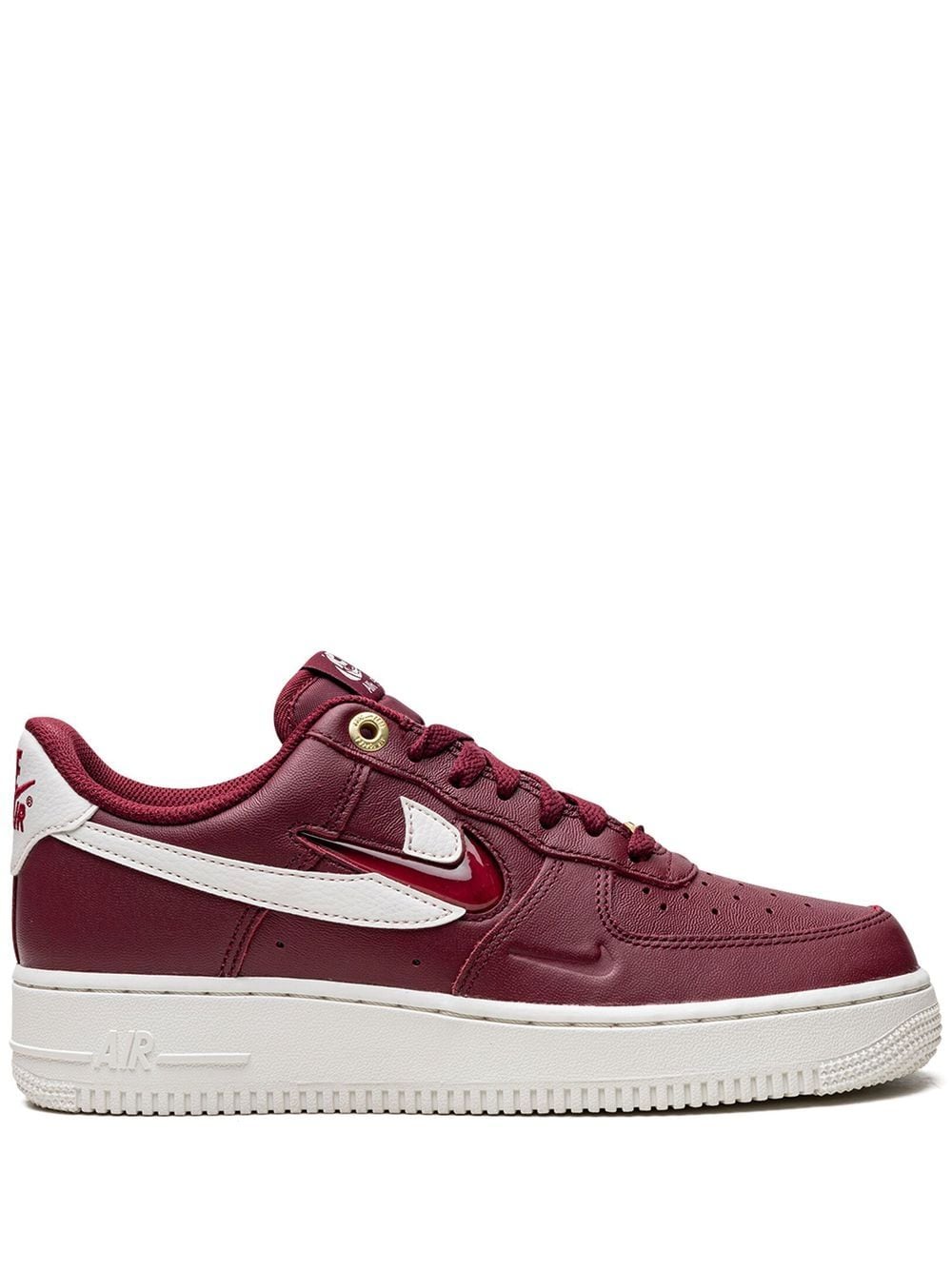 Nike Air Force 1 Low Leather Trainers In Red