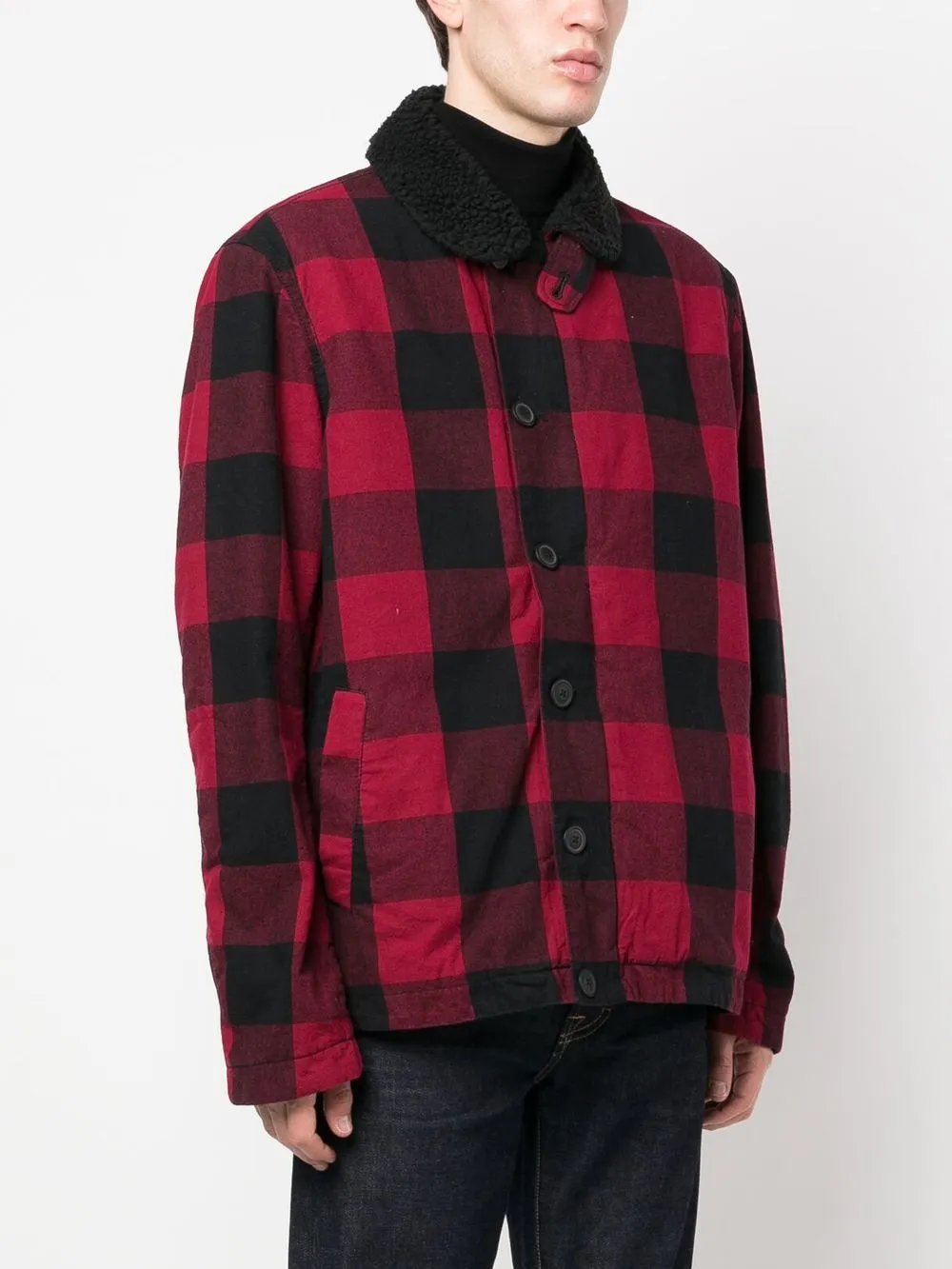 MINEDENIM Black Denim Buffalo Check SH（MINEDENIM (マイン
