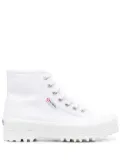 Superga high-top lace-up sneakers - White